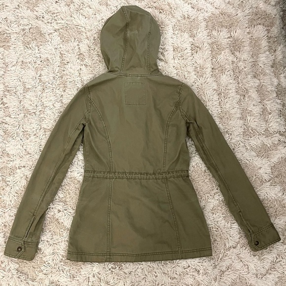 Hollister Khaki Utility Jacket with Hood - Picture 6 of 6